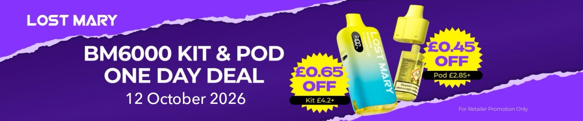 Shop BM6000 Kit + Pod One Day Deal at UKVB